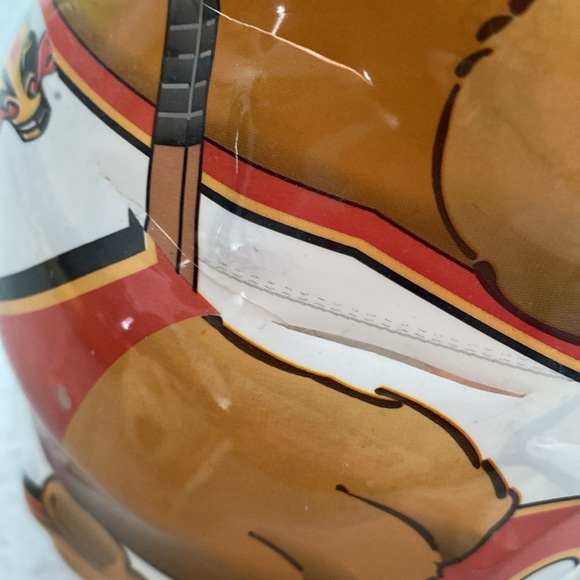 KRAFT PEANUT BUTTER NHL bear bank 2002 calgary flames piggy jar coin bearista - Picture 6 of 6